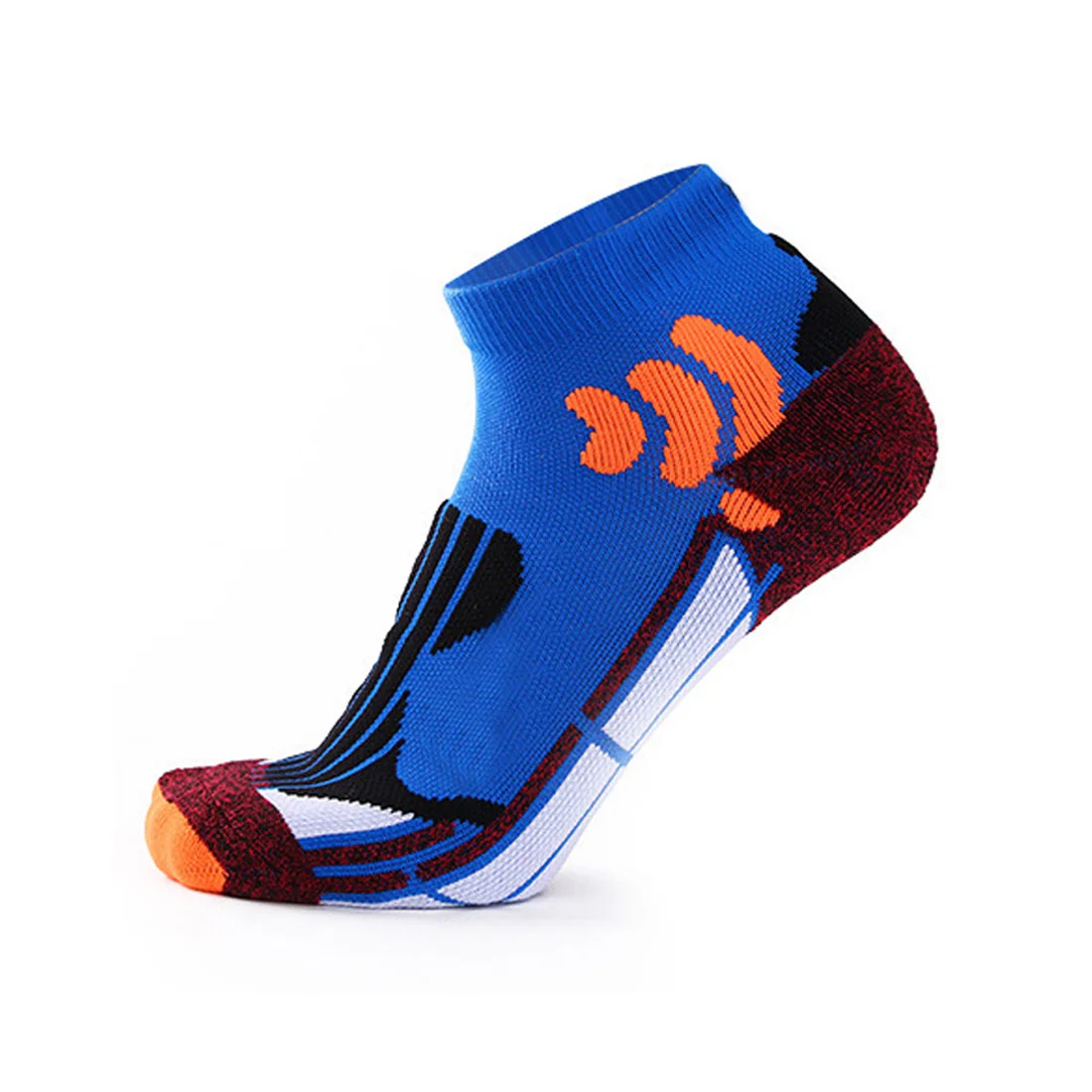 Хлопковые Компрессионные носки для бега, спортивные носки для мужчин и женщин, плотные спортивные дышащие носки для занятий спортом на открытом воздухе, фитнесом, soc - Цвет: Royal blue