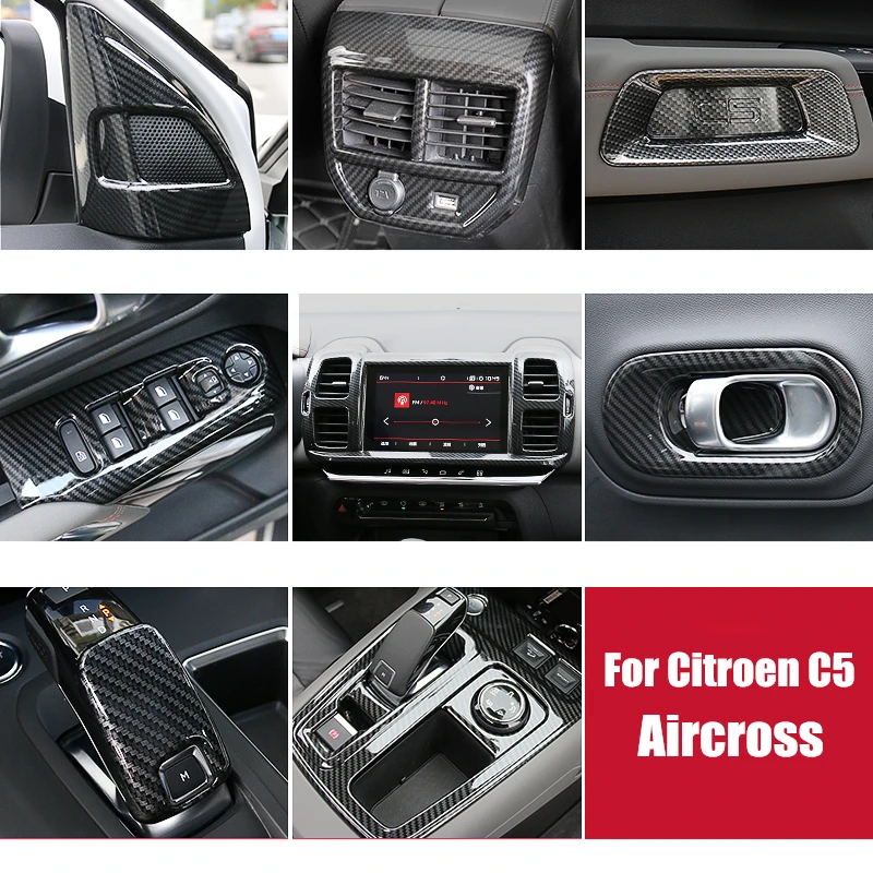 Весь мир Datong аксессуары для интерьера ABS декоративная Обложка отделка Citroen C5 Aircross