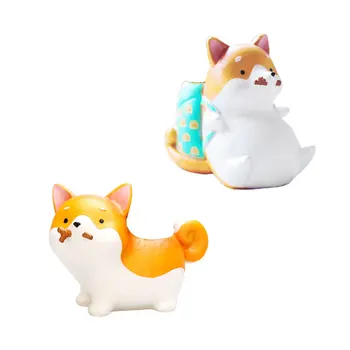 

2 Pcs Mini Flowerpot Dog Style Portable Planter Decors Succulent Container Basin for Garden Bedroom