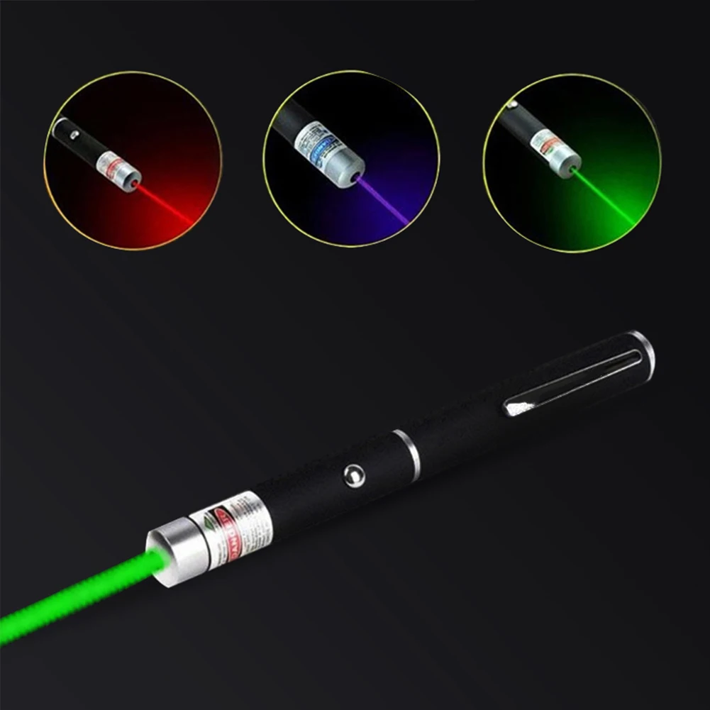 JOYMODE лазерная указка 5 мВт Высокая мощность зеленый синий красный точечный лазерный светильник ручка Мощный лазерный измеритель 405нм 530нм 650нм зеленый лазер
