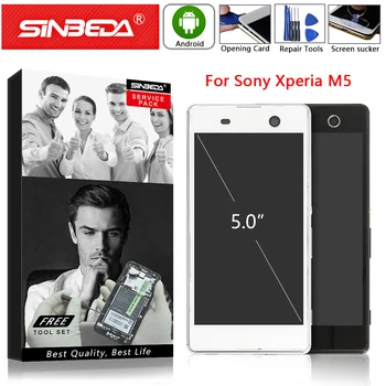 

5.0" For Sony Xperia M5 Display LCD Touch Screen Digitizer with Frame E5603 E5606 E5653 LCD For Sony M5 LCD Display Replacement