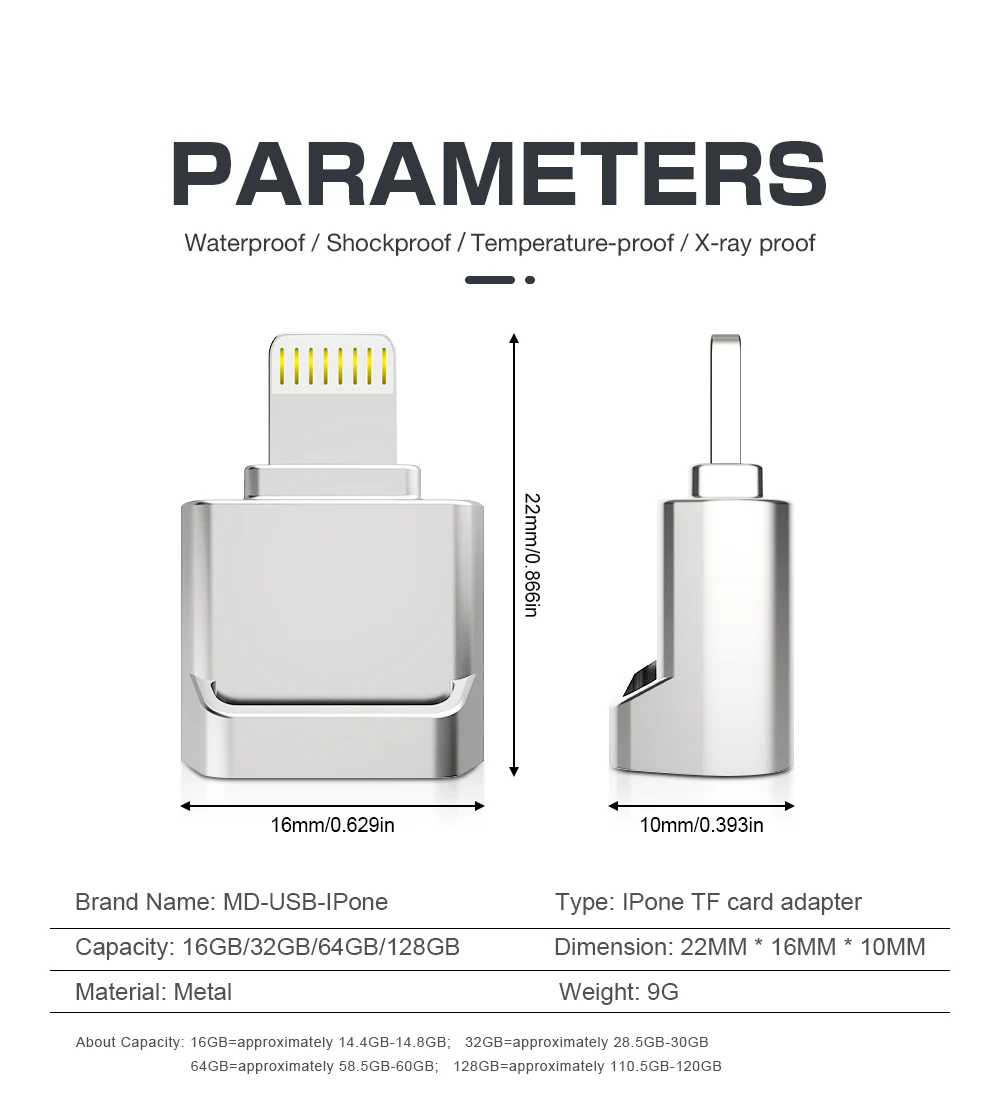 Super Mini USB Flash Drive Pendrive SD Card Reader For iPhone 6s/6Plus/7/7Plus/8/11/X Usb/Otg/Lightning  2 in 1 For iOS 13 multimedia card