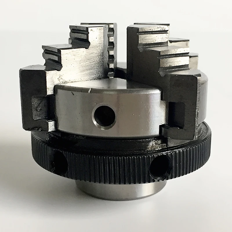 미니 목공 선반척 50mm SANOU 브랜드 미니 선반척 4조 셀프 타이트닝 척 K02-50 소형 목공 선반용