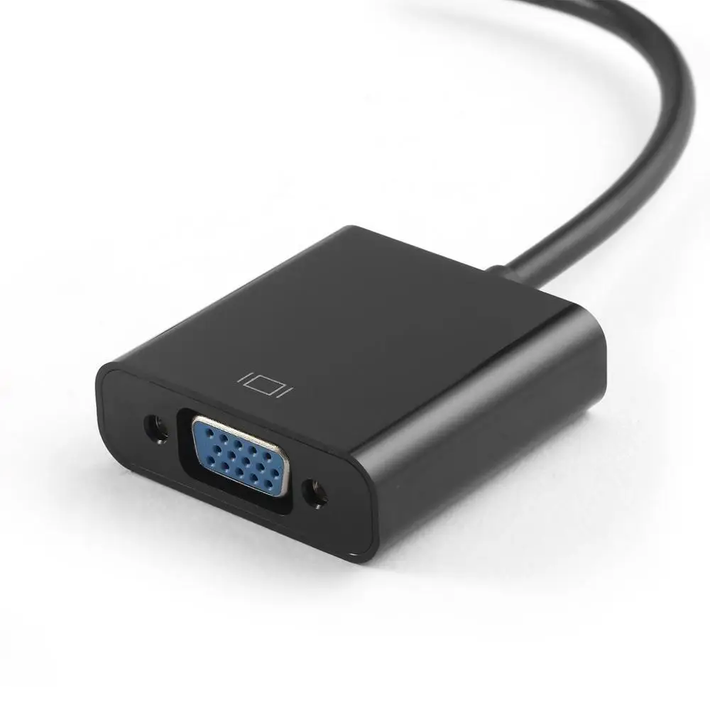HDMI мужчина к VGA RGB Женский HDMI к VGA видео конвертер адаптер 1080P для ПК черный мужской-Женский адаптер конвертер