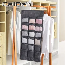 2/3/4 Layers Hanging Organizer Multi-Grid Socks Toy Underwear Keys Sorting Storage Mails Bag Door Wall Hanging Closet Multi-Use