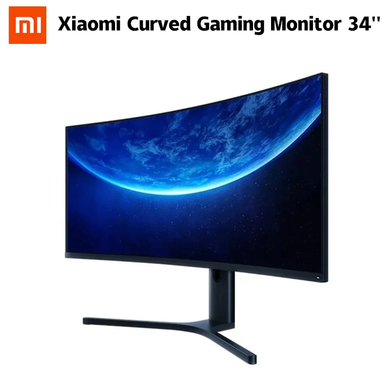 Xiaomi мониторы 34 дюйма 3440*1440 WQHD 21:9 принести рыбы изогнутый игровой экран 144 Гц 1500R