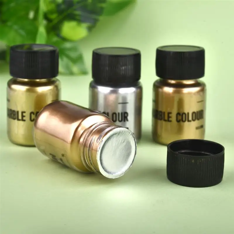 Resin Pewarna Shimmer Logam Emas Warna Perak Pigmen Pearlescent