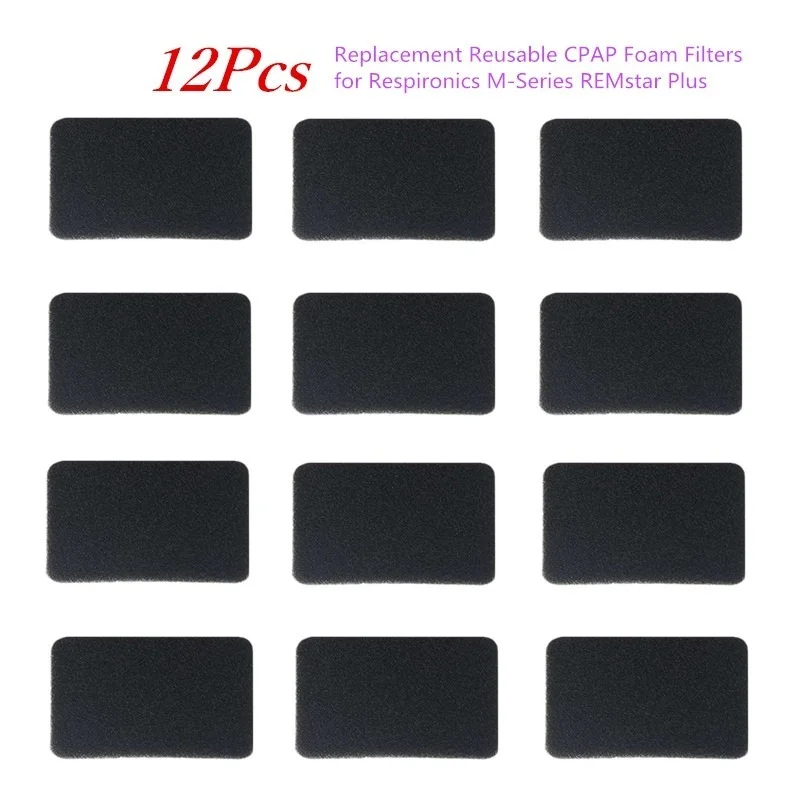 Sunsdew Filtros de Espuma CPAP Reutilizables de 20 Piezas-Filtros CPAP para con la Serie M de 