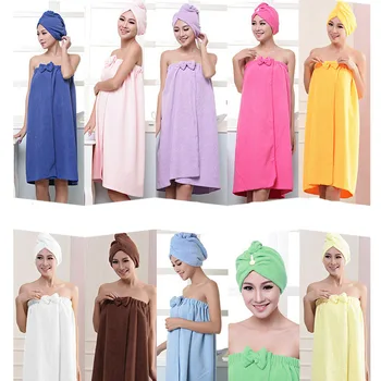 

New Japanese-style Cute Soft Microfiber Magic Absorbent Dry Spa Bath Towel Beach Bathrobe Towels For Women Girls