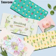 Watercolor cactus plant Cute Keyboards Mat Rubber Gaming mousepad Desk Mat Size for Cs Go LOL Game Player PC Computer Laptop