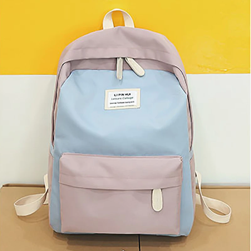 

Girls Backpack Simple And Lightweight Large Capacity Casual Bag Soft