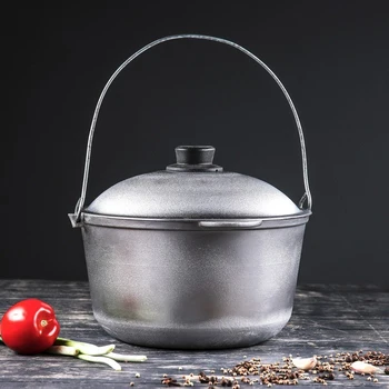 

Aluminum cauldron "Camping", 5.5 l, with lid and shackle