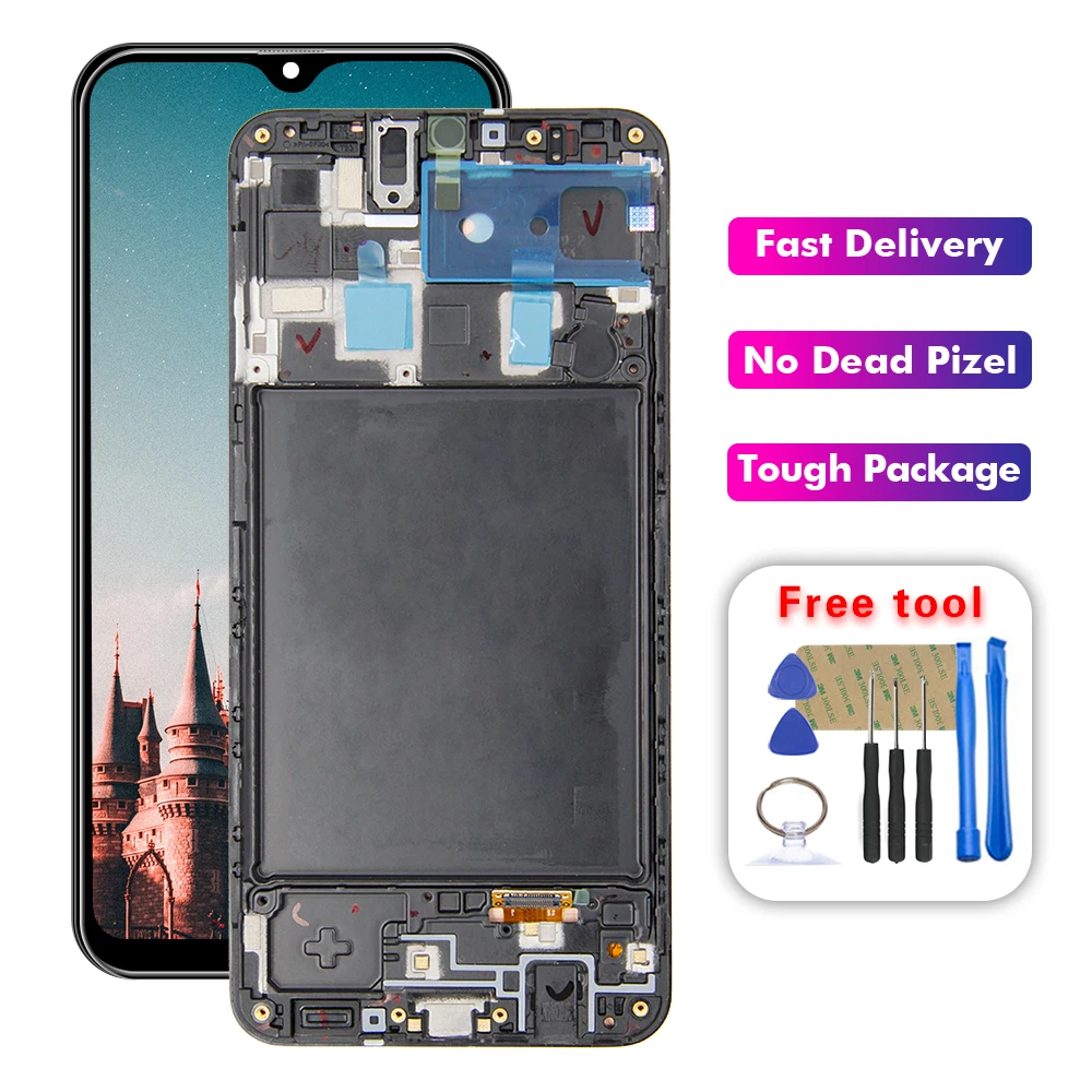 For Samsung Galaxy A20 A205u Sm A205g A205f Lcd Display Touch Screen Digitizer Assembly Mobile Phone Lcd Screens Aliexpress