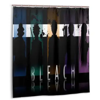 

Bleach Shower Curtain with Hooks bathroom Waterproof Polyester Fabric