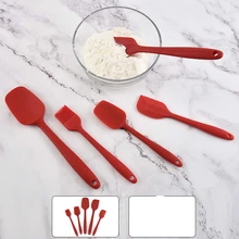 Силиконовый скребок крем лопатка для торта мешалка скребок щетка крем смеситель кисть для смазывания торта выпечки набор кухня Горячая