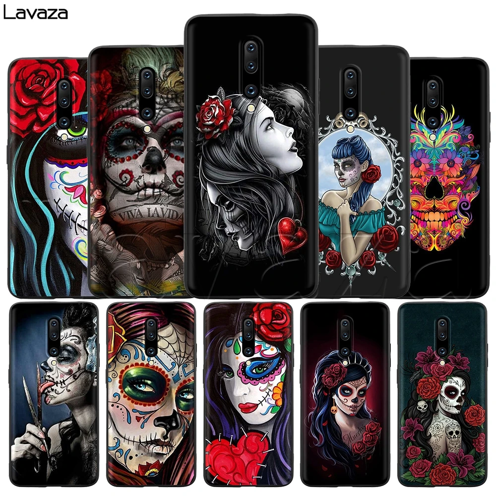Силиконовый мягкий чехол Lavaza мексиканский череп Девушка для OnePlus 7T Pro 6T 6 5T 5 |