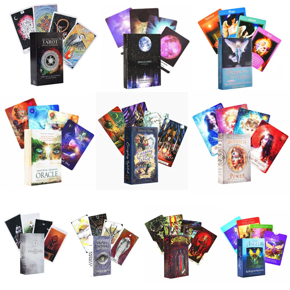 Mystic Witche Tarot Cards Game Oracle Cards Tarot Table Card Board Games For Party Playing Tarot Cards Entertainment Family Game