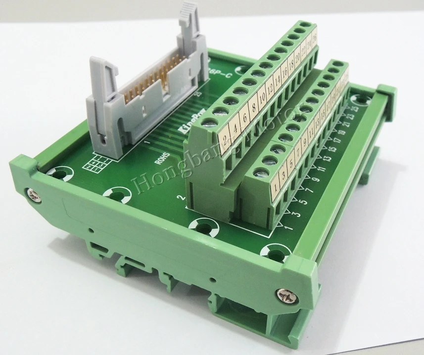 IDC26P/30 P IDC 26 контактный разъем для 26 P клеммный блок Breakout Board адаптер PLC релейные клеммы DIN рейку монтаж w. Оболочки