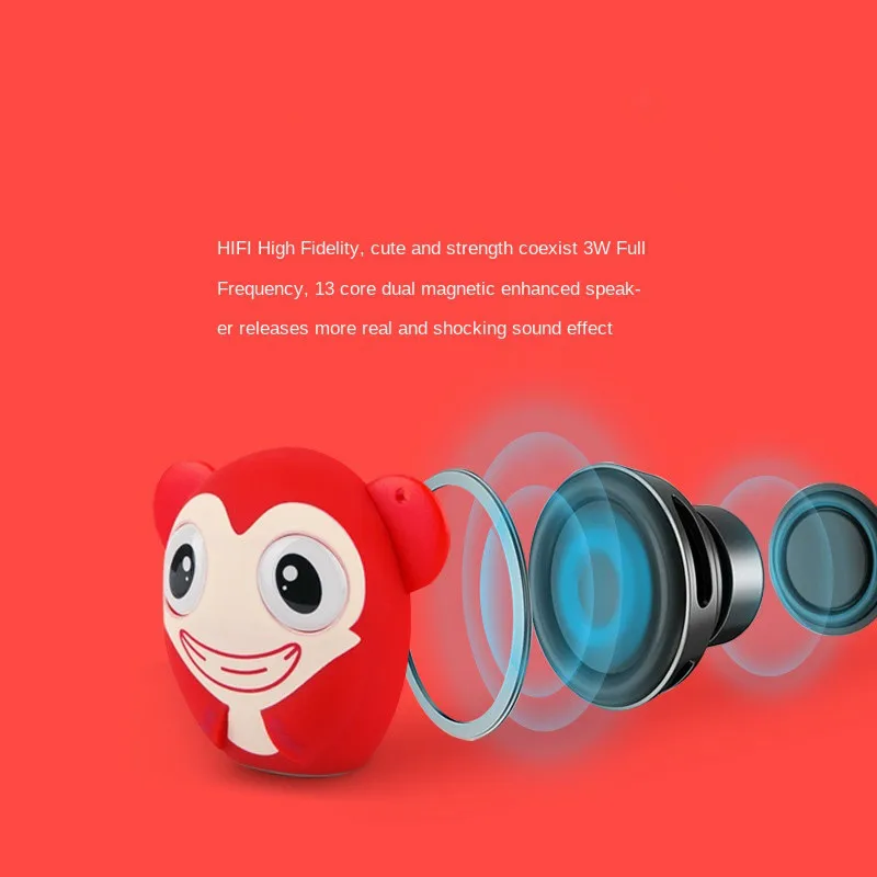 

cartoon cute bluetooth speaker cute cartoon children hanging neck small stereo portable cell phone subwoofe