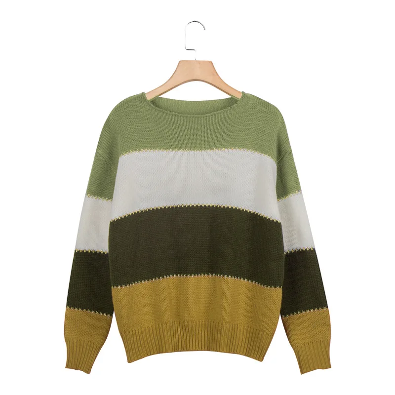 Женские свитера размера плюс, свободный осенне-зимний свитер с леопардовой раскраской, Женский пуловер высокого качества, вязаный свитер, джемпер размера d