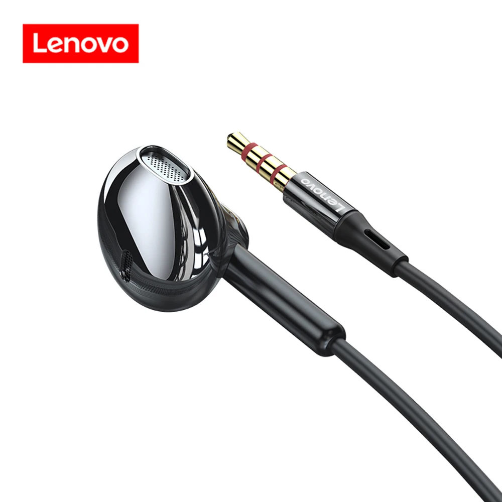 best wireless earphones Lenovo XF06 Wired Headphones Noise Canceling In-Ear Headset Wired Earphones With Mic Earbuds In-line Control For Phone PC Tablet best earphones