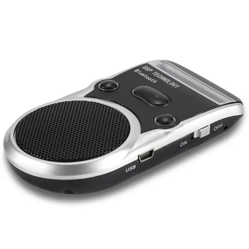 

Solar Speakerphone Car Kit Car MP3 Player Bluetooth Handsfree Calling LCD Display Sun Visor Tips