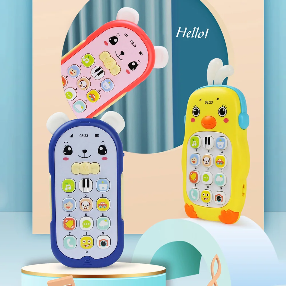 Mordedor de juguete para teléfono electrónico para bebé, juguetes educativos para primera infancia, simulación multifunción, juguetes para teléfono