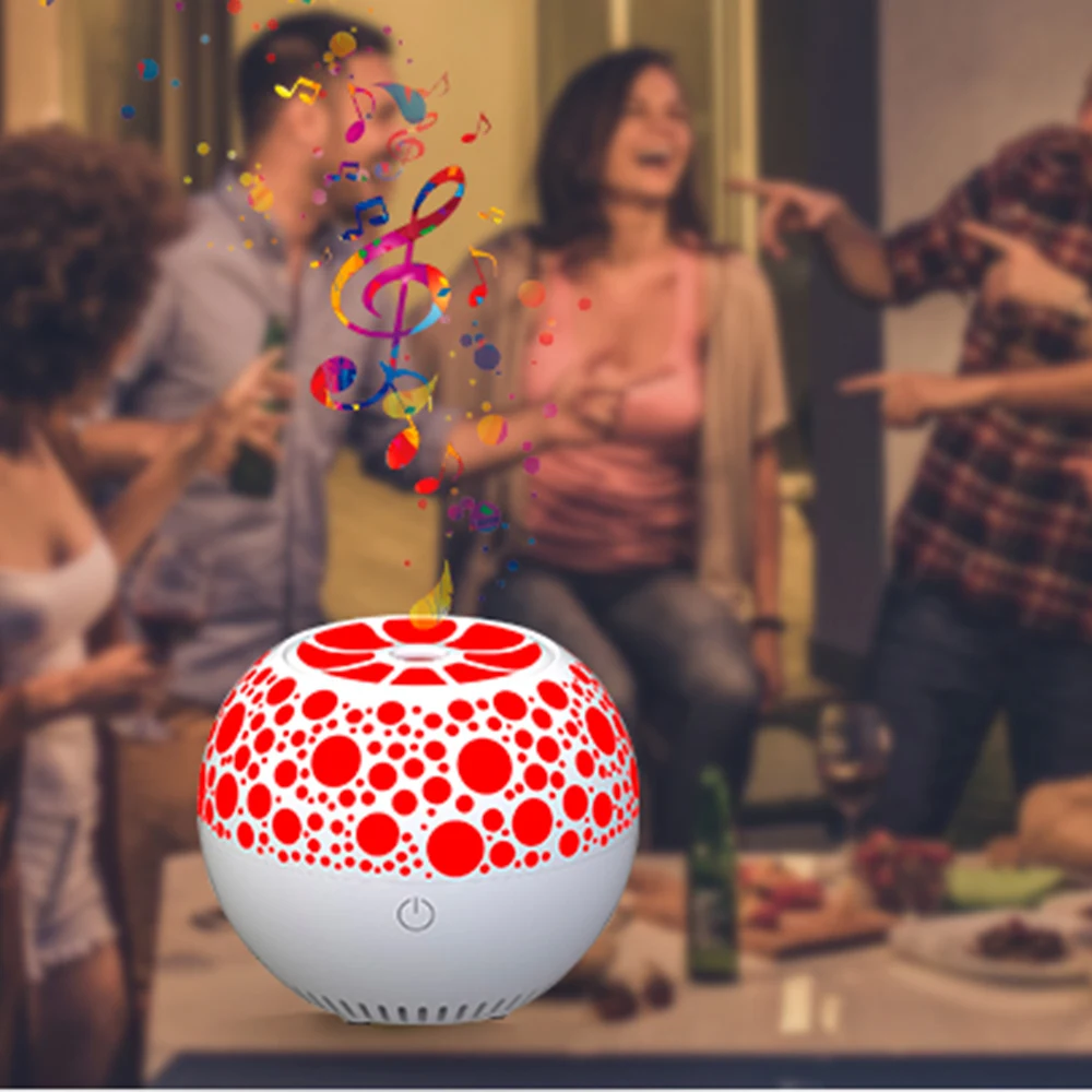 

USB Wireless LED Night Lights Smart Creative Bluetooth speakers Multi-Function Bass Aromatherapy Adjustable Color Night Light