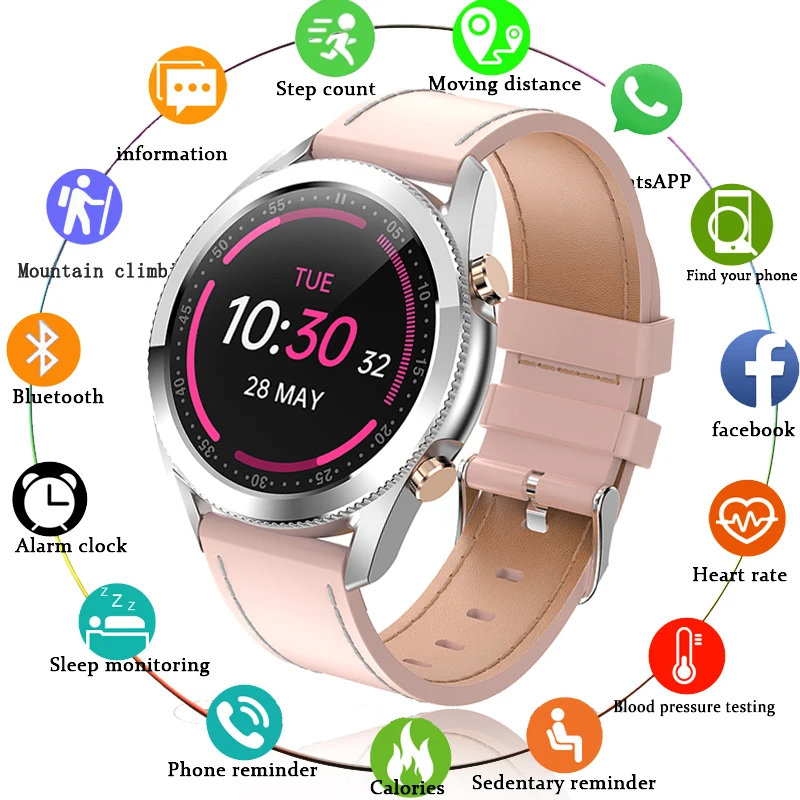 

LIGE Smart Watch Women Bluetooth Call Watch Heart Rate Blood Oxygen Multiple Exercise Mode Waterproof Smartwatch for Android iOS