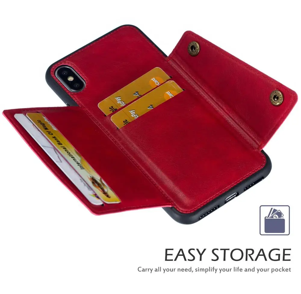 

Case Magnetic Bracket For iPhone XS XR X 10 11 Max Pro Put Credit Card And Banknotes For iPhone 6 6S 7 8 Plus Phone Cases Bag