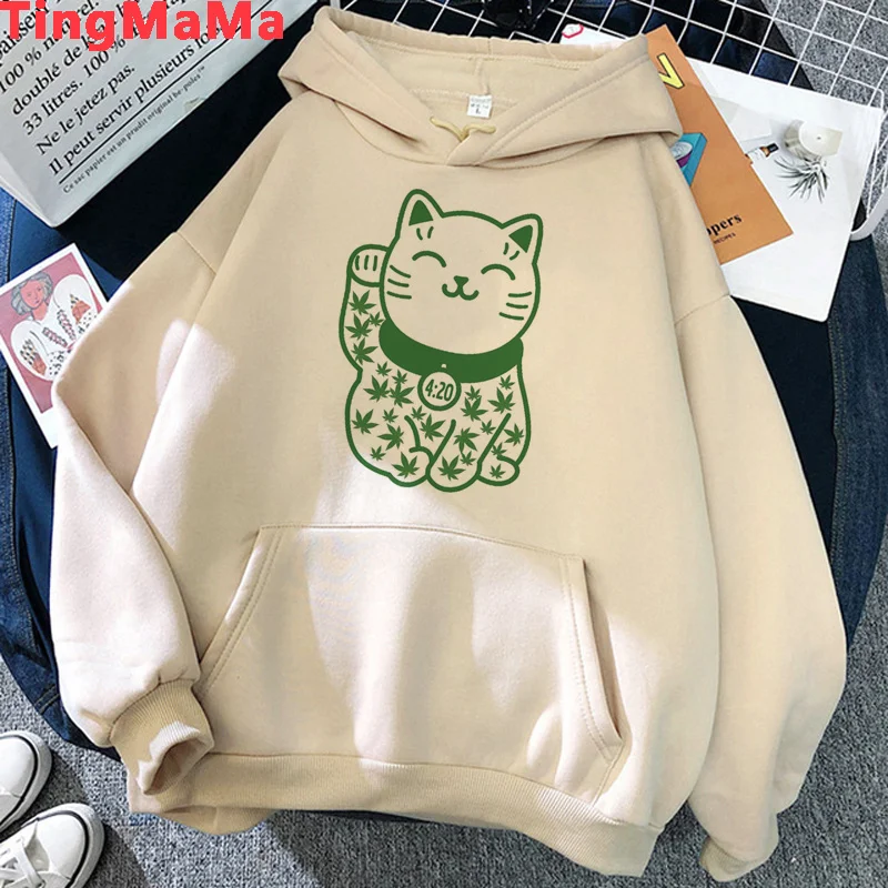 thumbnail image 1 of Bong Weed-sudaderas con capucha para hombre, ropa de calle con estampado de anime, de gran tamaño, 1 of 3