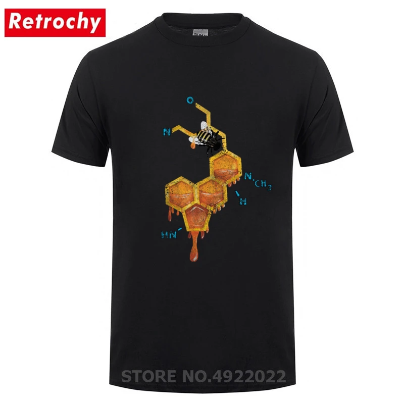 

Summer Newest LSD Honey Bee Men's Tshirt Fashion Math Formula Design Tops Humor 3D Printed T-Shirt Funny Punk Hipster tees shirt
