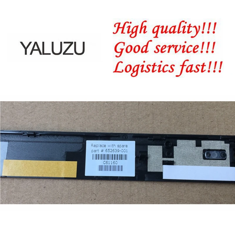 YALUZU чехол для ноутбука hp для EliteBook 8560W ЖК-экран передняя изогнутая отделка панели 15," порт веб-камеры 652639-001 B оболочка черный