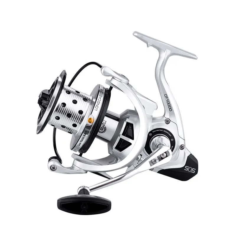 Sea Fishing Reel Spinning 6+1BB spinning reel 10000 Metal spool casting Surfcasting reel carp fishing distant wheel YUYU