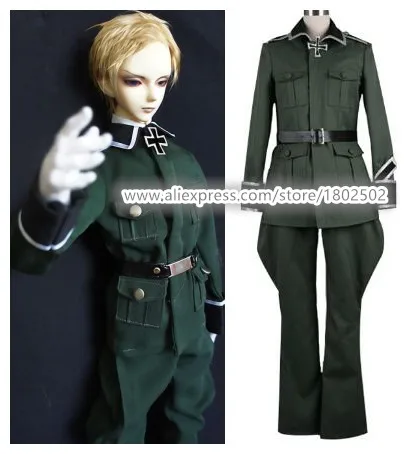 Аниме оси силы Hetalia APH Ludwig Германия Военная униформа косплей костюм