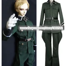 Аниме оси силы Hetalia APH Ludwig Германия Военная униформа косплей костюм