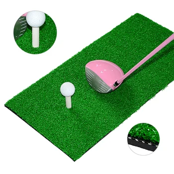 

Indoor Golf Practice Mat Residential Training Artificial Grass Golf Exercise Mat Practice Rubber Tee Holder Golf Mat Pad Traine