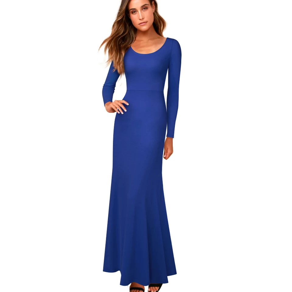 flared long sleeve dress