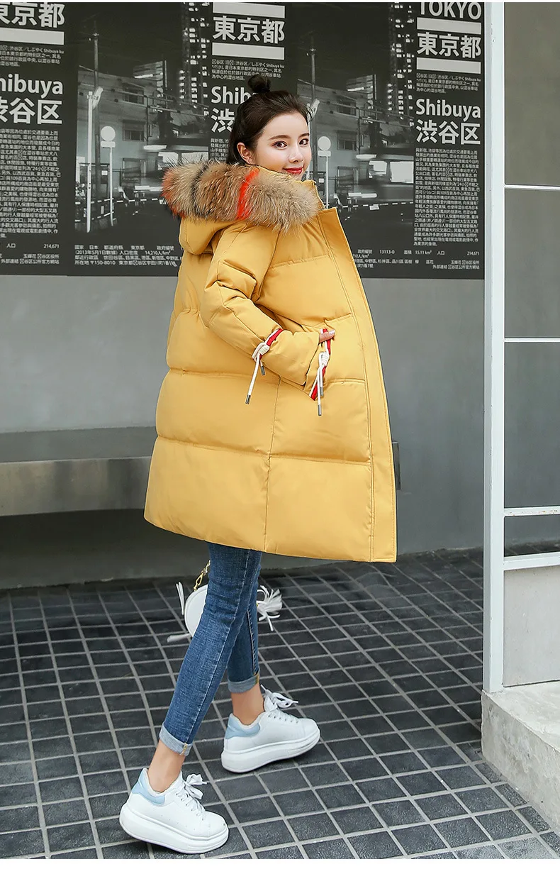 Модная женская куртка, Новое поступление, однотонная, тонкая, длинная, размер, для женщин, хлопок, тонкий пуховик, Женская парка с капюшоном, зимняя куртка