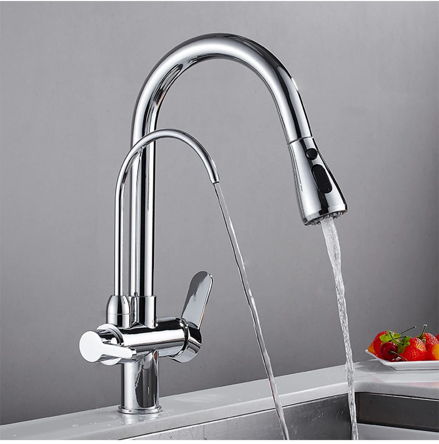 fria pull out kitchen sink mixer purificação torneira