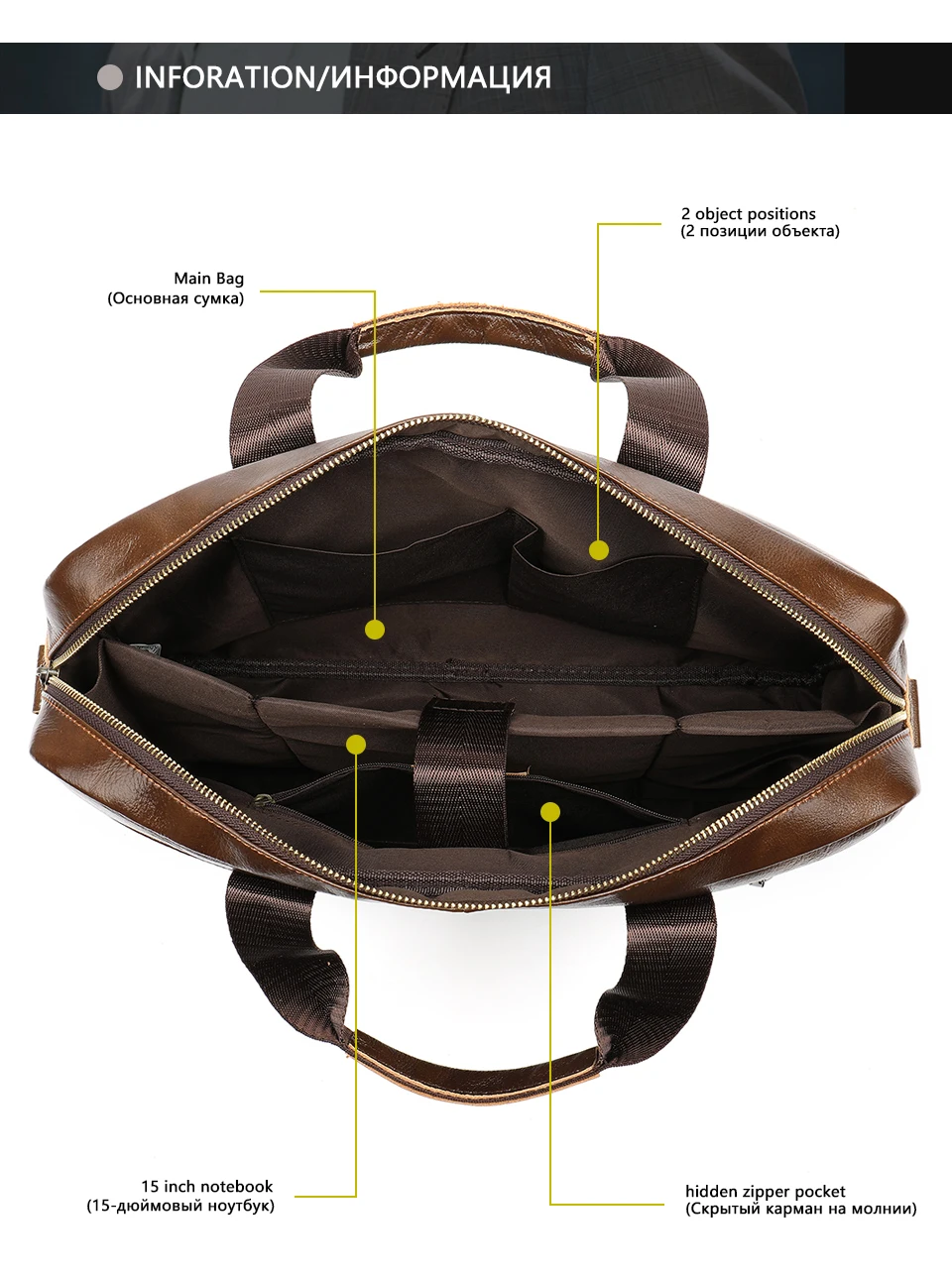 100% натуральная кожа мужская сумка через плечо Повседневная Мужская Портфель для ноутбука Мужская компьютерная деловая сумка для мужчин 1118