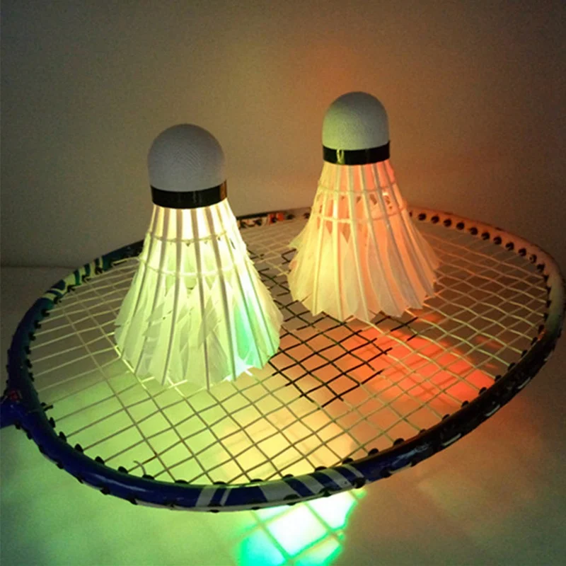 Tanio 1 sztuk kolorowe plastikowe LED Luminous Badminton sklep