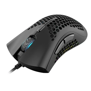 

7200DPI 6 Key Light Weight Hollowed Shell RGB Gaming Mouse E-sports Mice for FPS Games PUBG MOBA LOL PC Game Accessories