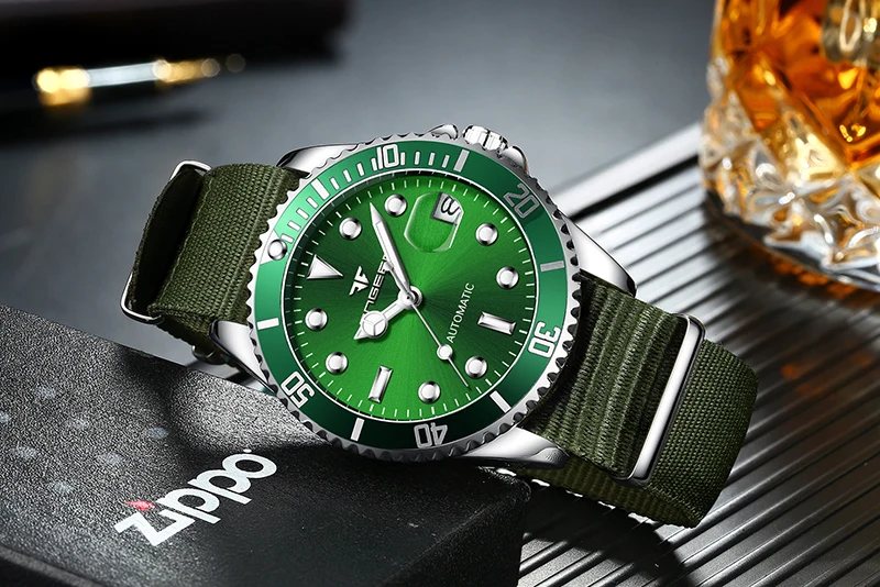 Luxury Brand FNGEEN Mechanical Watch Men Automatic Watch Male Clock Auto Date Men's Watch Luminous Watches Montre Homme 2020