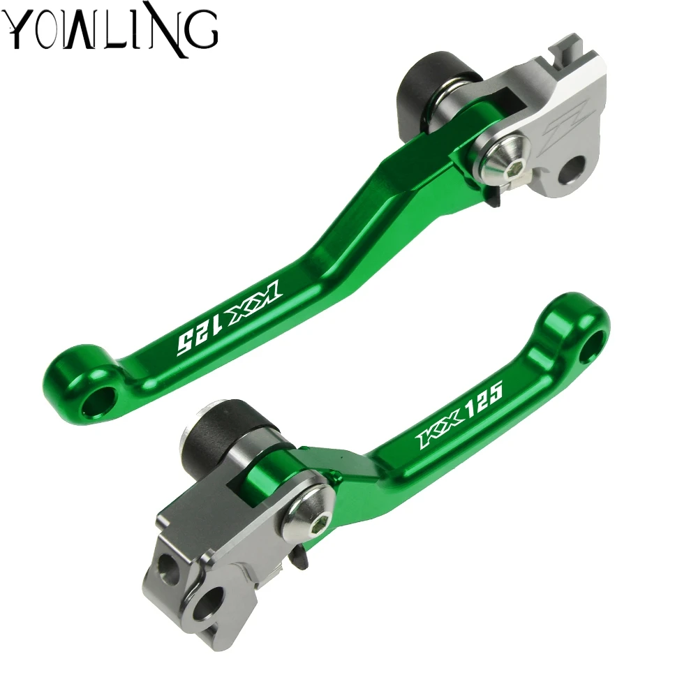 Motorbike Dirt Bike Folding Brake Clutch Lever For Kawasaki KX125 KX 125 2000 2001 2002 2003 2004 2005 Motocross handle Levers