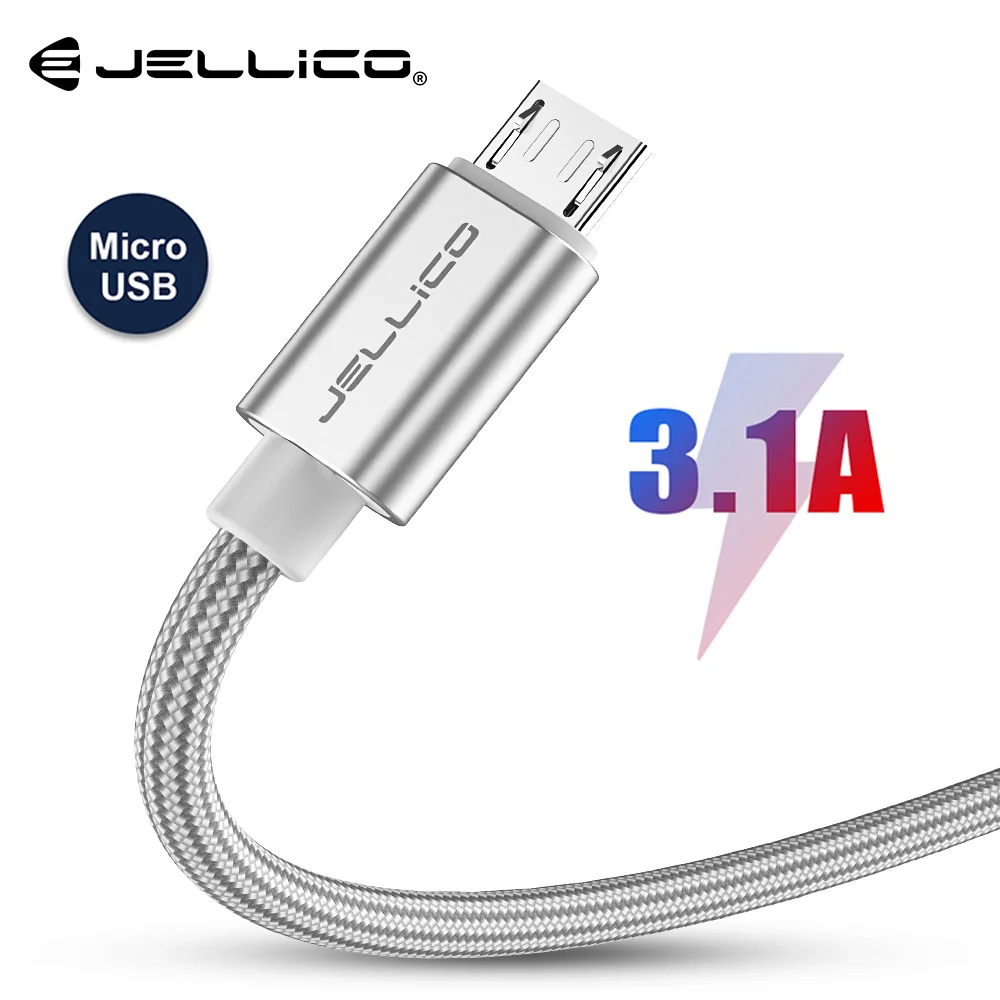 Телефонный кабель Jellico 3 1 А Micro USB для быстрой зарядки Huawei Xiaomi Samsung LG кабели Andriod