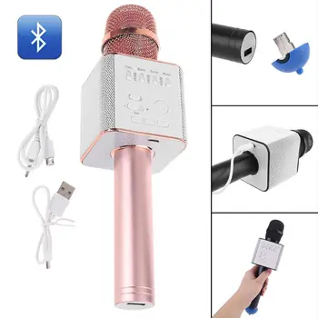 

Wireless Microphone Handheld Cellphone Karaoke Player Universal Bluetooth Speaker Party Music Singing U Disk MP3 Player