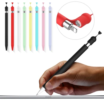

Lovely Soft Silicone Compatible For Apple Pencil 1 Case Compatible For iPad Tablet Touch Pen Stylus Protective Sleeve Skin Cover