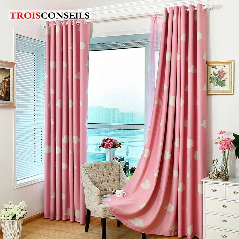 Modern Blackout Curtains Cloud Printed Windows Treatment Blinds Finished Drapes Shading Panel Curtain For Living Room Bedroom | Дом и сад