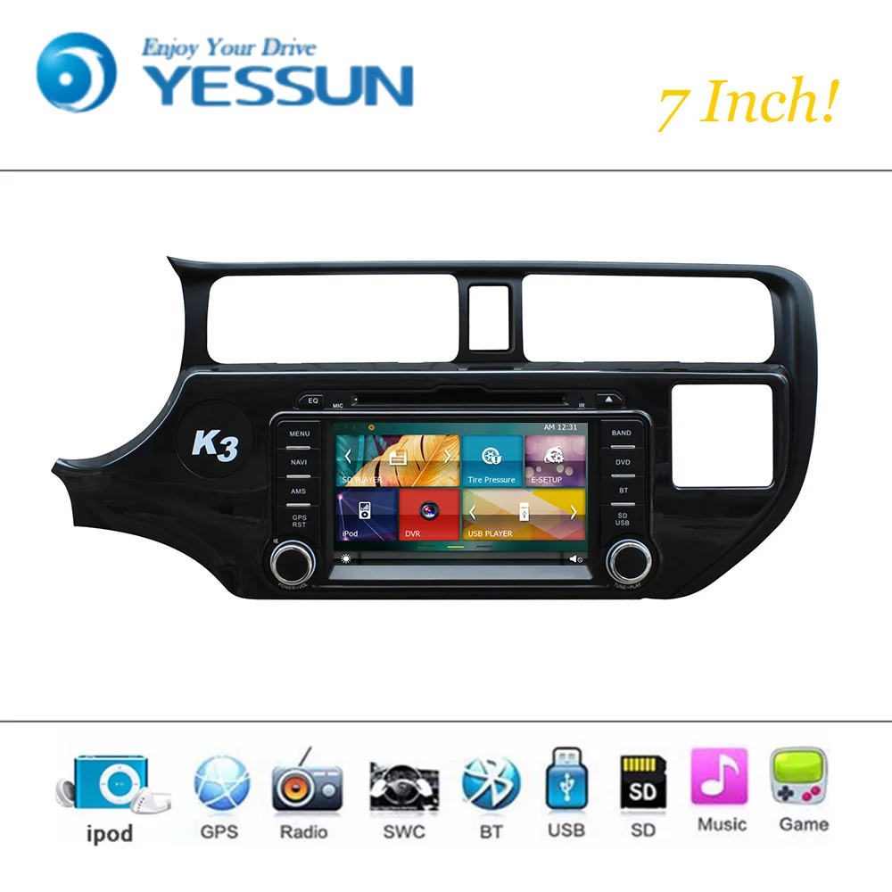 Автомобильный DVD плеер система Wince для KIA K3 Rio автомагнитола стерео GPS навигация